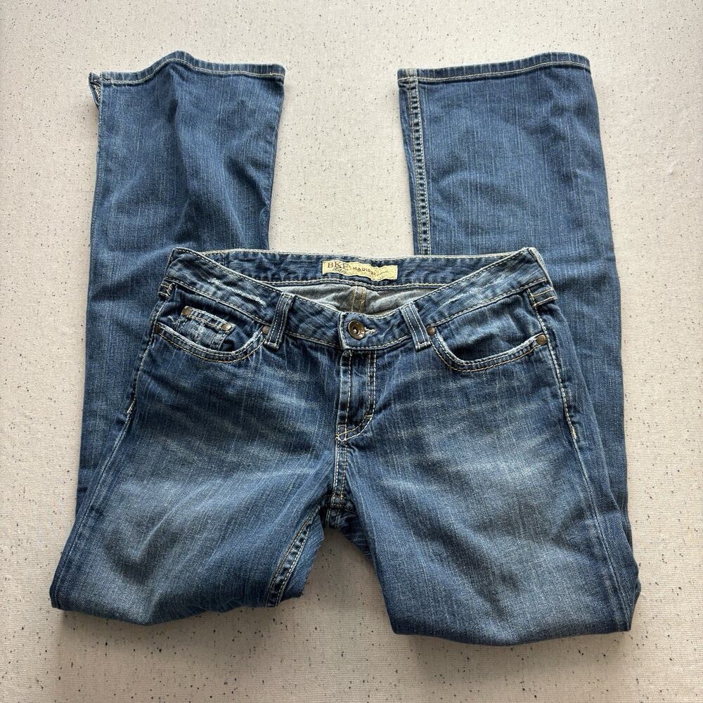 BKE Madison Bootcut Jeans Womens 29x31.5 Blue Stretch Denim Low Rise Vintage Y2K
